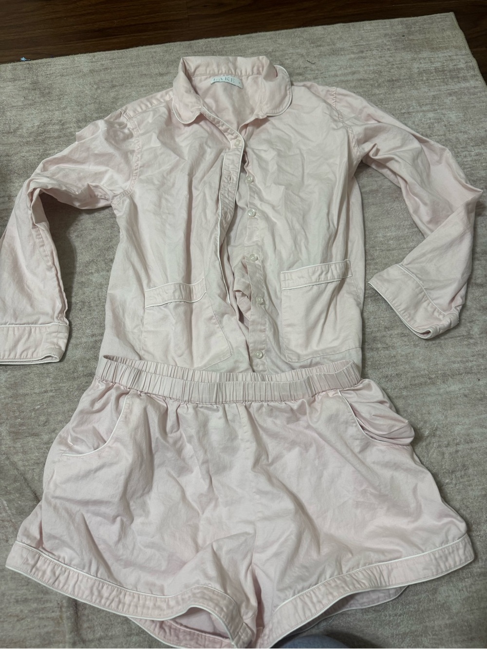 LAKE pajama set size medium